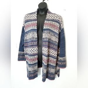 Chaps open front cardigan